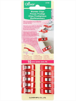 Wonder Clips- 10 Count Red